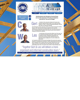 This four page website design was quickly put together to demonstrate and showcase the client's ability in the construction industry.
